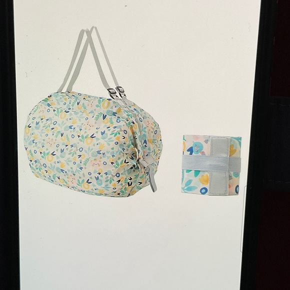 Portable Foldable Shopping Bag. Large Capacity, Multipurpose. 3.5” x 4” Folded - Picture 1 of 7